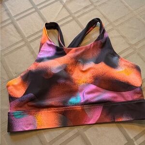 Fabletics jog bra Light Pink Racerback Sports Bra medium legg46
